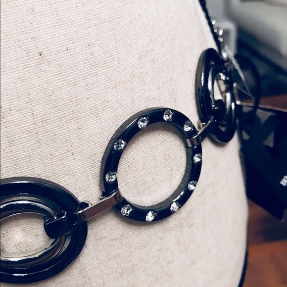 Style Co Women Silver Gray Chain Ring Belt - Picture 4 of 7